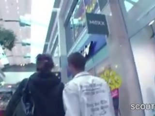 Young Czech Teen Fucked In Mall For Money By 2 German fellows