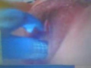 Skype scolarita ispită folosind albastru jucărie