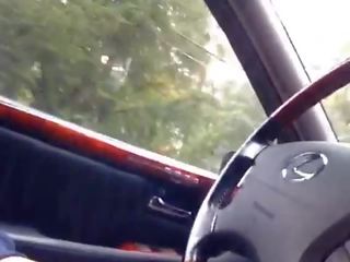 Exhibitionist driving car while masterbating