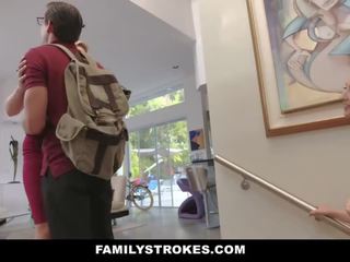 FamilyStrokes - Nerdy Step-Bro Fucked Me For Homework