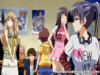 Hentai donker haired in mees baan hentai seks video-