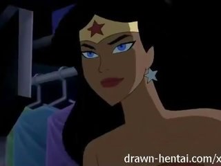 Justice League Hentai - Two chicks for Batman putz