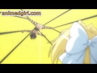 Tied up hentai hardcore fuck by shemale anime