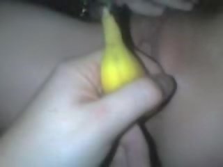 Ex GF using a banana