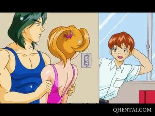 Prick a chupar hentai bailarina fica fenda pumped