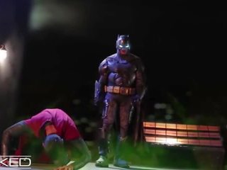 Batman & superman podwójnie zespół zastanawiać się kobieta