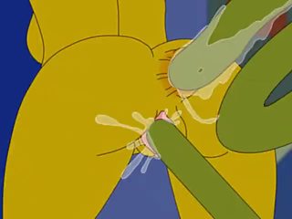Simpsons vuxen video- marge simpson och tentacles