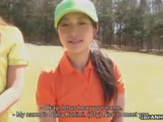 Beautiful Golf Ms Nana Kunimi go into A Mistake And Now She