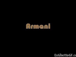 Young woman Armani is getting fucked in her ass