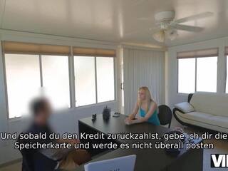 VIP4K. Frau ist immer bereit, sich bohren zu lassen, wenn es ihr Geld bringt