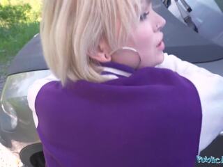 Public Agent Greta Foss is a inviting blonde who is pounded hard by a big manhood
