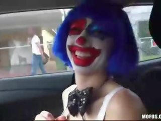 Slim clown Mikayla Mico fucked in public