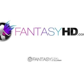 HD FantasyHD - Young college lassie Ariana Marie is taught about x rated video