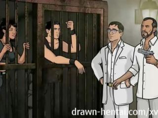 Archer Hentai - Jail xxx video with Lana