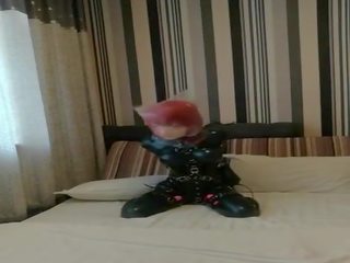 Latex Kigurumi Breathplay Bondage Vibrating: Free X rated movie f0