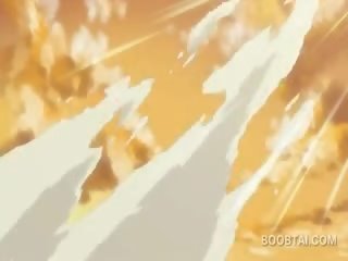 Czuły anime szkoła enchantress dający jej koedukacyjne za boner