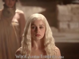 Εμίλια clarke πραγματικός σαφής πορνό σκηνές daenerys targaryen και khal drogo ga