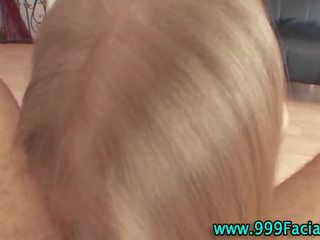 Pov blonde gets facial immediately thereafter putz sucking
