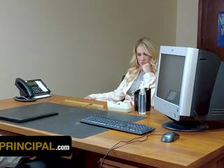 Perv Principal - groovy Blonde Milf Gets Her prime Pussy Drilled Deep By libidinous Principal