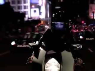 Mischa Brooks Bending Over Motorcycle For penis
