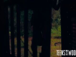 Helpless टीन मिस्ट्रस हो जाता है एक्सट्रीम रफ अडल्ट वीडियो में केबिन में woods
