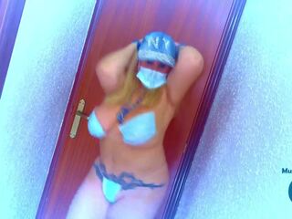 Covid19 Mask Reggaeton Striptease, Free dirty video 05