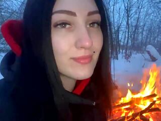 A youngster and a adolescent Fuck in the Winter by the Fire: HD x rated clip 80
