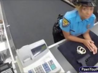 Police Officer Pawns Her Pussy And Got Pounded For Money