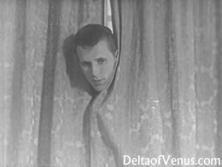 Wijnoogst volwassen film 1950s voyeur neuken