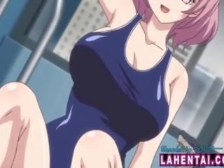 I madh titted hentai babes në swimsuits