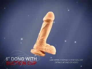 Get 6" Dong With Suction Cup For 50% OFF