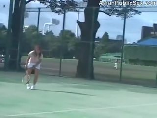 Asian Tennis Court Public x rated film