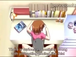 Bonita anime mestra fica esmagado por full-blown grande peter