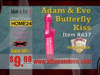 Adam Eve TV Commercial vid Best Seller Butterfly Kiss Vibrat