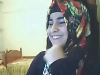 Hijab querido mostrando cu em webcam árabe x classificado vídeo canal