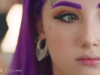 Exceptional inked purple plaukai paauglys nori šiurkštus nešvankus klipas xxx video klipai