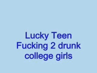 Lucky mademoiselle fucking 2 drunk college girls at the same ti clip